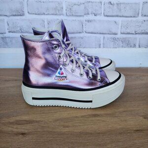 ⭐Converse Chuck Taylor All Star Lift Double Stack Purple 7.5 Men's Shoes A15163C
